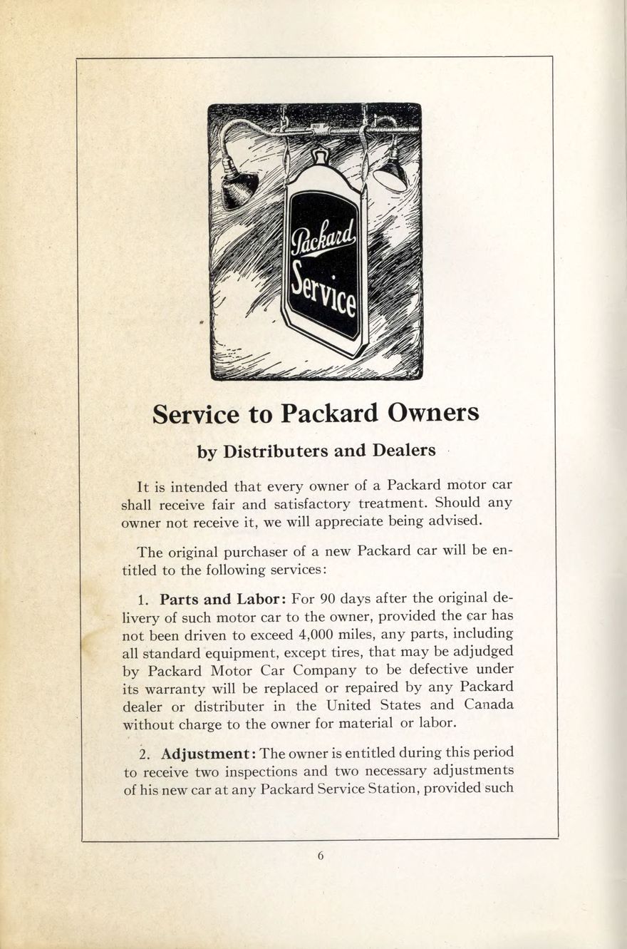 1938 Packard Super 8 and 12 Owners Manual Page 20